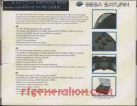 8-Button Arcade Pad 2.4GHz Wireless Saturn - Black Box Back 200px